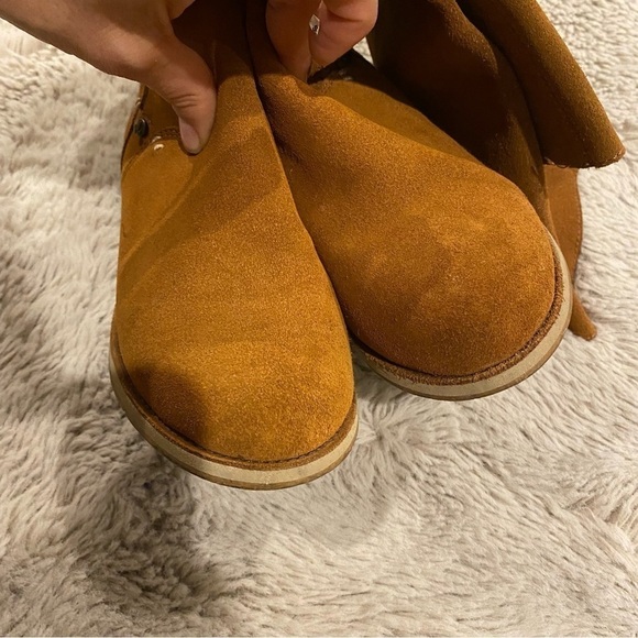 Reef Girls chestnut brown suede boots 5 - Picture 5 of 6